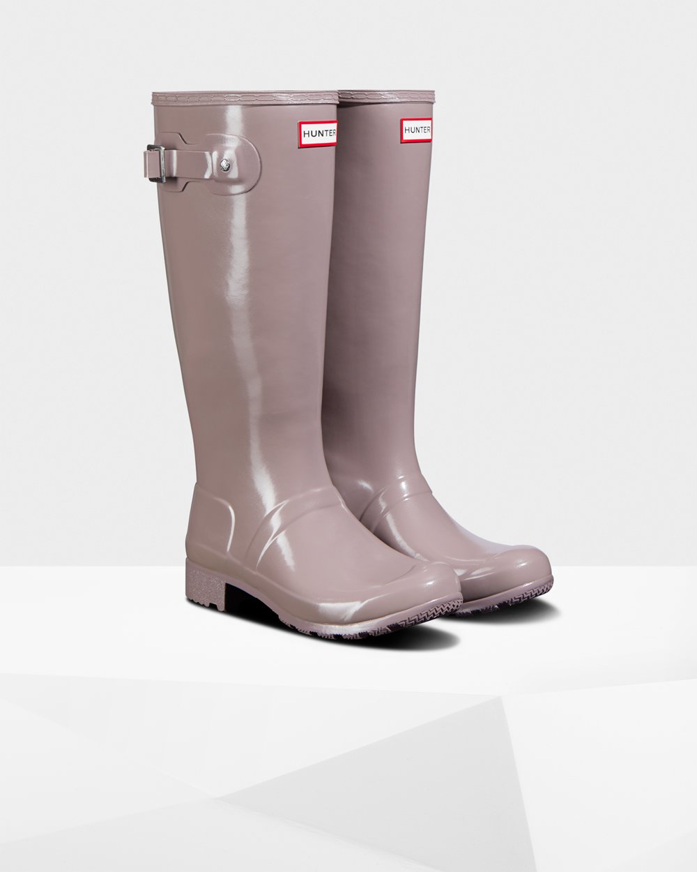 Galochas Altas Hunter Feminina Roxo - Original Tour Foldable Gloss - 87BCWSKTX